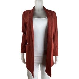 F. Eileen Fisher Women Sweater  Size XXS Red Cardigan Long Sleeve NWT